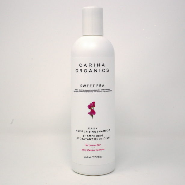 Shampooing hydratant quotidien pour cheveux normaux Pois de senteur Carina Organics Daily Sweet pea moisturizing shampoo for normal hair