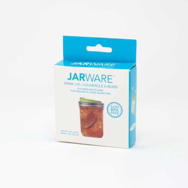 Couvercle à boire en plastique sans BPA pour pot Mason à large ouverture Jarware BPA free plastic drink lid for wide mouth Mason jar