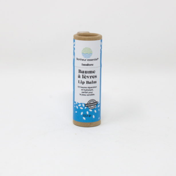 Baume à lèvres réparateur et hydratant inodore Bonheur essentiel restorative and moisturizing unscented lip balm