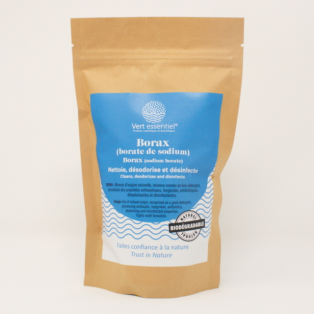Borax nettoie, désodorise et désinfecte disponible en vrac Vert Essentiel Borax cleans, deodorizes and disinfects available in bulk