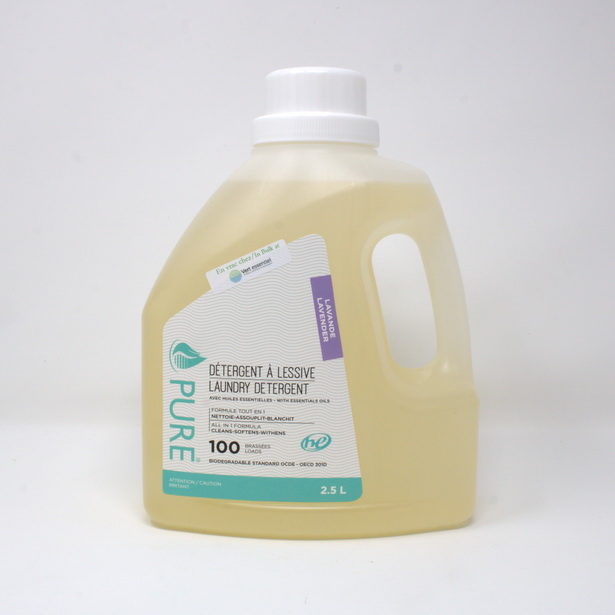 Détergent à lessive biodégradable Lavande disponible en vrac Pure Lavender biodegradable laundry detergent available in bulk