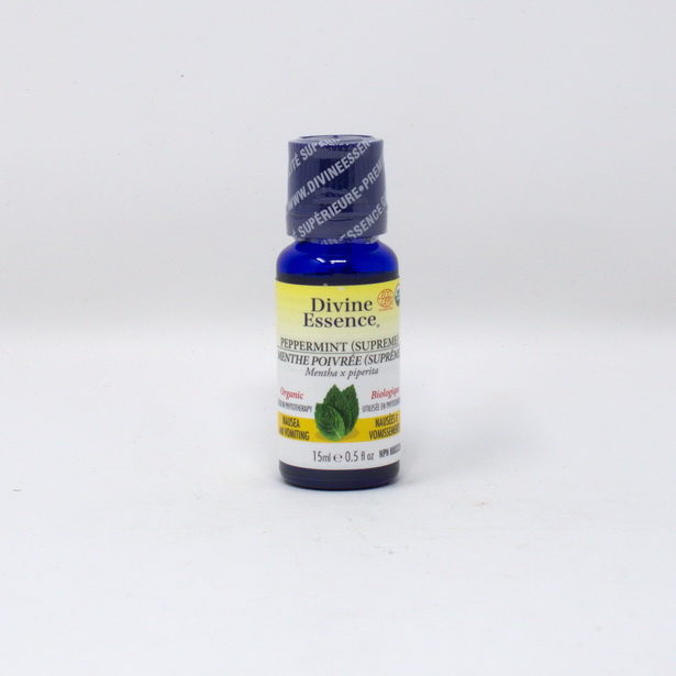 Huile essentielle menthe poivrée supreme 15 ml Divine Essence peppermint essential oil