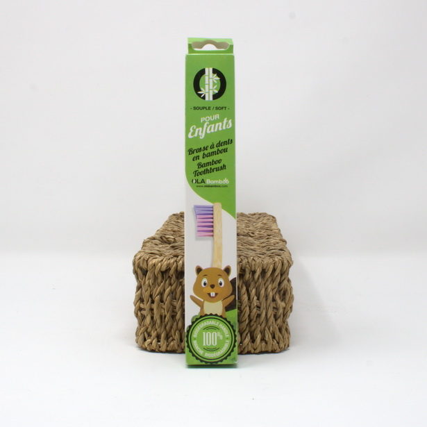 brosse à dents souple pour enfants Ola Bamboo soft kids toothbrush