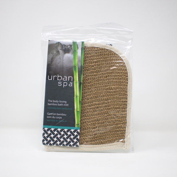 Gant de bambou pour nettoyer et exfolier Urban Spa bath mit to clean and exfoliate