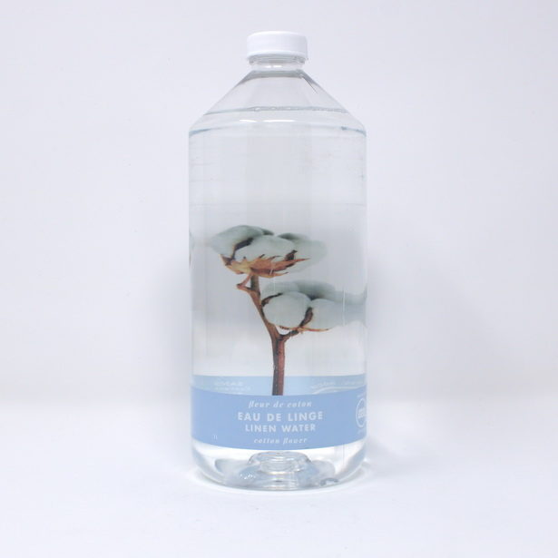 Recharge eau de linge fleur de coton 1L oNature cotton flower linen water refill